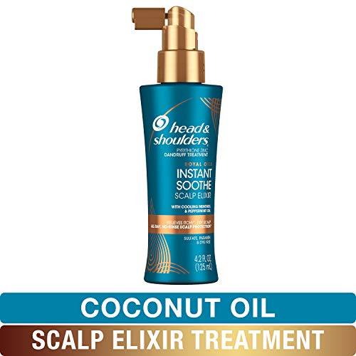 Product Cover Head and Shoulders Scalp Elixir Treatment, Instant Soothe, Anti Dandruff, Royal Oils Collection with Coconut Oil, Scalp Care for Natural and Curly Hair, 4.2 fl oz