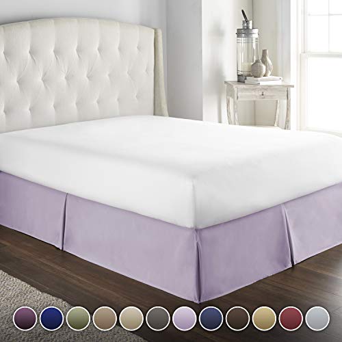 Product Cover Hotel Luxury Bed Skirt/Dust Ruffle 1800 Platinum Collection-14 inch Tailored Drop, Wrinkle & Fade Resistant, Linens (Queen, Lavender)