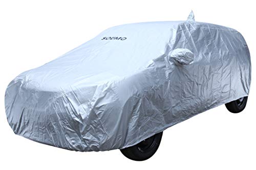 Product Cover Amazon Brand - Solimo Maruti Suzuki Baleno Water Resistant Car Cover (Silver)