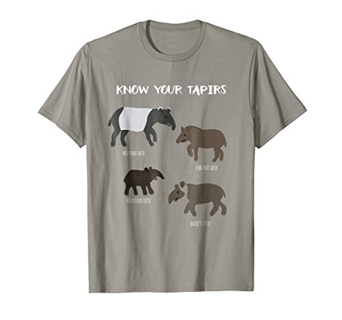 Product Cover Know Your Tapirs Funny Tapir Animal Educational T Shirt