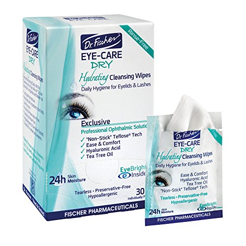 Product Cover Dr. Fischer Daily hygienic & hydrating eyelid wipes- Complementary aid for dry eye syndrome & cleanse the eye area of ocular secretions. Moisture enriched to effectively clean & moisturize (30 Wipes)