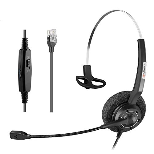 Product Cover Arama Cisco Headset + Noise Canceling Microphone + Adjustable Volume + Mute Control ONLY for Cisco IP Phones: 6941, 7841, 7941, 7942, 7945, 7960, 7961, 7962, 7965, 8845, 8945,M12 M22 and All Series et