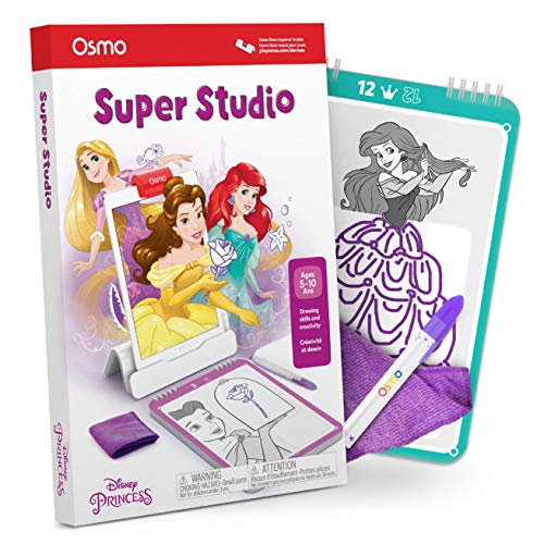 Product Cover Osmo - Super Studio Disney Princess Game - Ages 5-11 - Learn To Draw Your Favorite Disney Princesses & Watch Them Come to Life - For Ipad & Fire Tablet Base Required)
