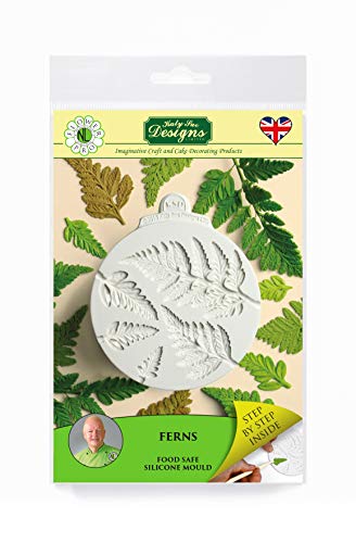 Product Cover Pro Ferns Silicone Sugarpaste Icing Mold, Nicholas Lodge Flower Pro for Cake Decorating, Sugarcraft, Candies and Crafts, Food Safe Approved, Made in the UK