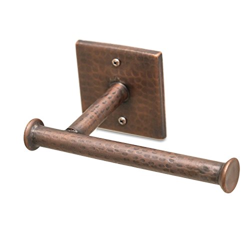 Product Cover Monarch Abode 17088 Hand Hammered Copper Toilet Paper Holder, Antique