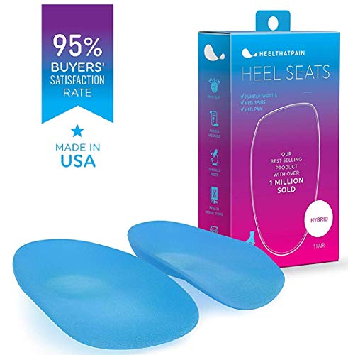 Product Cover Heel That Pain Plantar Fasciitis Insoles | Heel Seats Foot Orthotic Inserts, Heel Cups for Heel Pain and Heel Spurs | Patented, Clinically Proven, 100% Guaranteed | Hybrid, Large (W 10.5-13, M 8.5-12)