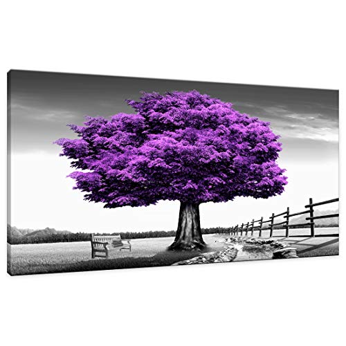 Product Cover Wall Art for living Room Landscape Purple Tree Canvas Wall Decor 1 Pieces x 20