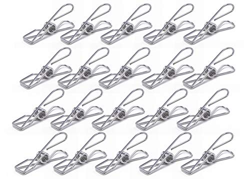 Product Cover SHAFIRE Stainless Steel Multipurpose Rust Proof Drying Clip for Stationary Use- Pack of 20