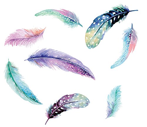 Product Cover WallPops DWPK2462 Celestial Feathers Wall Art Kits, Multi-Color
