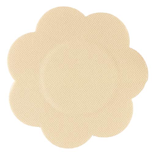 Product Cover Braza Disposable Petal Tops Adhesive Nipple Covers - 10 Pair - Beige