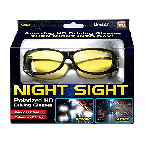 Product Cover Ontel Night Sight | HD Polarized Night Vision Driving Sunglasses | Men and Women, Anti Glare, Scratch Resistant, Stylish