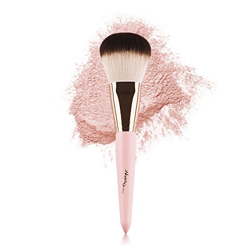 Product Cover Anne's Giverny Kabuki Large Bronzer Brush Loose Powder Foundation Make up Brush for Blending Blush Makeup (Pink)