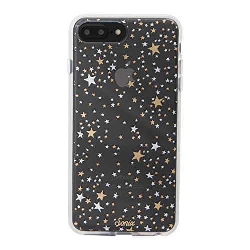 Product Cover Sonix Starry Night Cell Phone Case [Military Drop Test Certified] Protective Gold Silver Stars Clear Case for Apple iPhone 6+, 7+, 8+