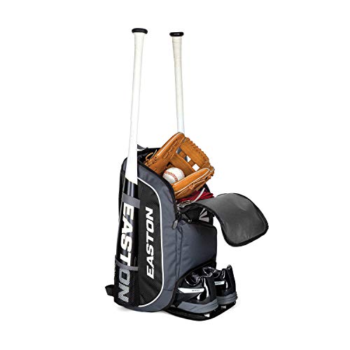 Product Cover EASTON GAME READY Bat & Equipment Backpack Bag | Baseball Softball | 2020 | Royal | 2 Bat Pockets | Vented Main Compartment | Vented Shoe Pocket | Zippered Valuables Pocket | Fence Hook