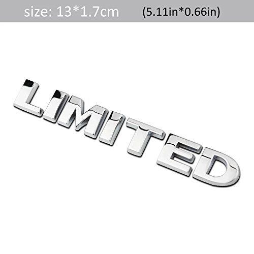 Product Cover Incognito-7 3D Laxury Limited Car Logo Limited Emblem Limited Badge Limited Logo Metal Sticker for All Cars (Silver)