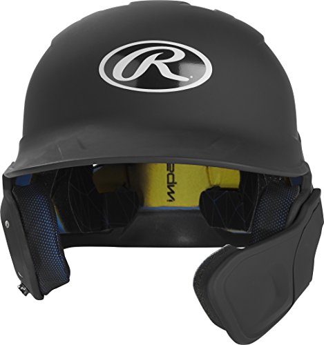 Product Cover Rawlings MACHEXTR-B7-JR 2019 Mach Baseball Batting Helmet, Matte Black
