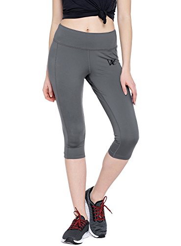 Product Cover WOMENS SOLID GREY CALF LENGTH TIGHTS FOR CASUAL & SPORTSWEAR