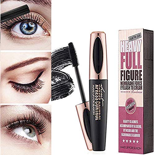 Product Cover 4D Silk Fiber Eyelash Mascara Waterproof Extension Makeup Black Cold Kit Eye Lashes set (1)