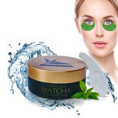 Product Cover Green Tea Matcha Firming Eye Mask, 30 Pairs Collagen Patches For Fine Lines, Wrinkles, Under Eye Bags & Puffy Eyes Treatment, Face Anti-Aging Gel Pads, Facial Dark Circles & Tired, Saggy Skin Care