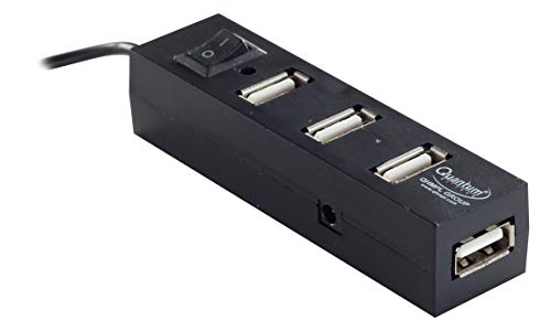 Product Cover Quantum QHM6660 4 Port Hi-Speed USB Hub with Power Switch (Black)