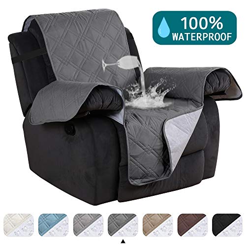 Product Cover Turquoize 100% Waterproof Pet Furniture Covers for Recliners Chair Covers Dog Sofa Cover Protector Anti Slip Furniture Protector Protect from Dogs/Cats, Spills, Wear and Tear (Recliner,22