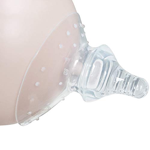 Product Cover Haakaa Nipple Shield Breastfeeding with Carry Case Using for Protects Sore Cracked Nipples Flat Inverted and Latch On Difficulties to Help Mums Continue Breastfeeding,1 pc (Round Shape)