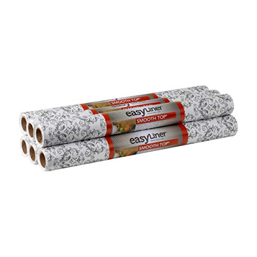 Product Cover Duck Smooth Top Easy Liner Shelf Liner, Under Cabinet Multipack, 6-Rolls, Each 20