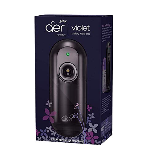 Product Cover Godrej aer matic, Automatic Air Freshener Kit with Flexi Control - Violet Valley Bloom (225 ml)