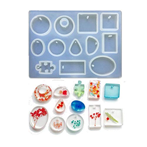 Product Cover Phoneix Jewelry Making Molds Assorted Silicone Mould for Making Pendant, Resin, Crystal, Cabochon, Polymer Clay