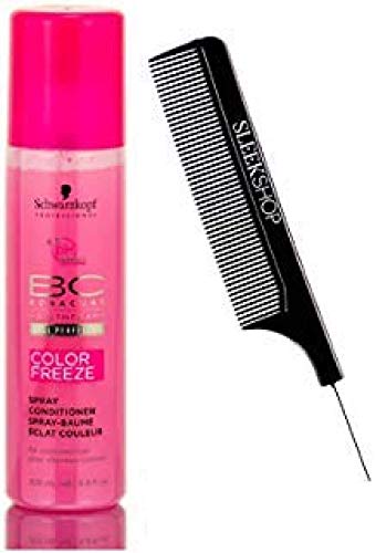 Product Cover Schwarzkopf BC BONACURE Color Freeze SPRAY CONDITIONER for COLORED HAIR (with Sleek Steel Pin Tail Comb) Coloured Leave In Conditioner (Color Freeze - 6.8 oz / 200 ml)