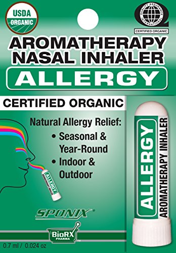 Product Cover Best Organic Aromatherapy Allergy Nasal Inhaler - Made with 100% Organic Essential Oils - 0.7 ml by Sponix