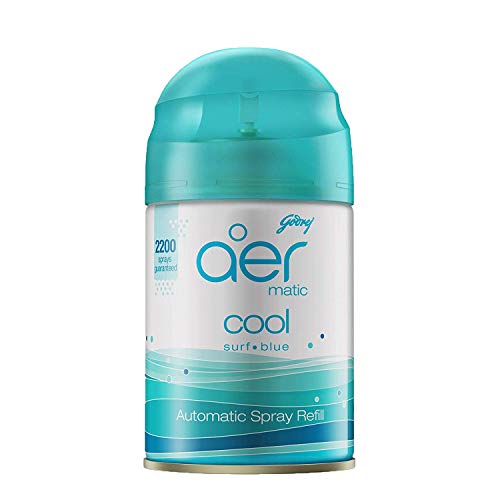 Product Cover Godrej aer matic, Automatic Air Freshener Refill Pack - Cool Surf Blue (225 ml)