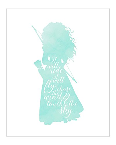 Product Cover Summit Designs Merida Disney Princess Inspirational Quote - Photo Print (8x10) Poster - Brave Movie