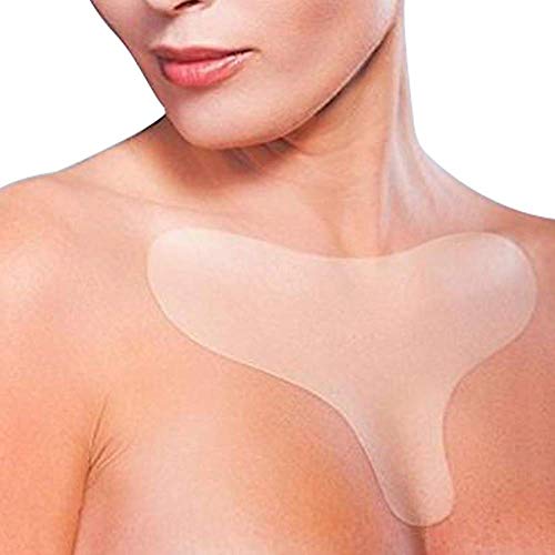 Product Cover Anti-Wrinkle Chest Pad Silicone Reusable Décolleté Pad to Eliminate and Prevent Chest Wrinkles (1 Pcs)