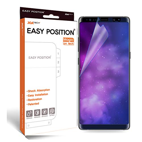Product Cover [Patented] Galaxy Note 8 Screen Protector Film (2-Pack) Perfect Touch & Sensitivity Anti-Shock Anti-Scratch Self-Healing Easy Install [Easy Position] [Magic on Tech] [Clear,Full Coverage]