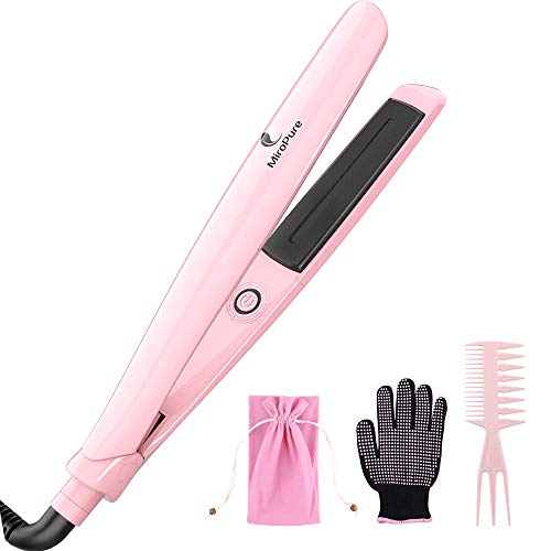 Product Cover MiroPure Infrared Ceramic Flat Iron Hair Straightener for All Hair Types with Six Heat Settings + LED Display+Auto Shut-Off Function for Straightening Hair and Adding Shine