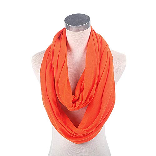 Product Cover Sri Belha Fashions Soft Lightweight Solid Colour Infinity Around Loop Scarf (Free Size)