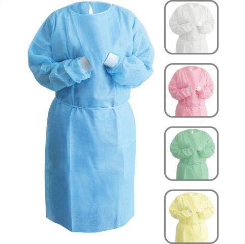 Product Cover Dental Medical Latex-Free Disposable Isolation Gowns Knit Cuff Non Woven | Fluid Resistant
