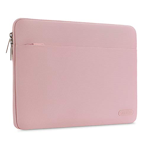 Product Cover MOSISO Laptop Sleeve Bag Compatible with 13-13.3 inch MacBook Pro, MacBook Air, Notebook Computer, Spill Resistant Polyester Horizontal Protective Carrying Case Cover, Pink