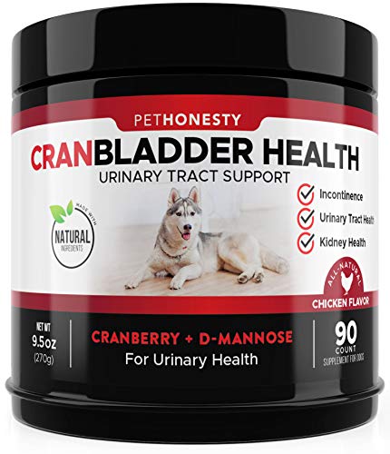 Product Cover PetHonesty Cranberry for Dogs - Bladder Support - Dog UTI Treatment Food - Bladder Infection Relief Urinary Tract Health UT Incontinence, Immune System D Mannose (Chicken)