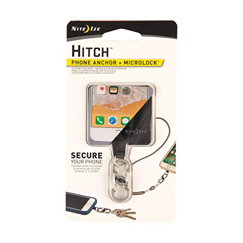 Product Cover Nite Ize Hitch Plus MicroLock - Universal Phone Case Anchor for Drop Protection
