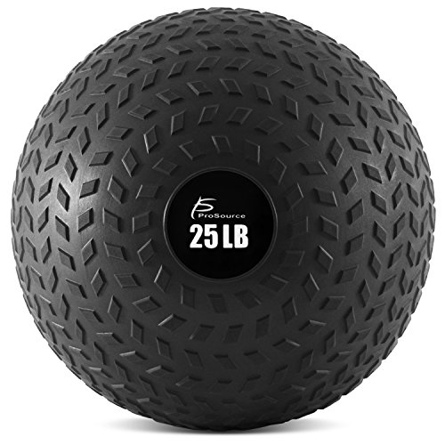 Product Cover ProSource fit Slam Medicine Balls 50 Lbs Tread Textured Grip Dead Weight Balls for Crossfit, Strength & Conditioning Exercises, Cardio & Core Workouts, 25lb