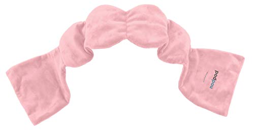 Product Cover nodpod Weighted Sleep Mask Eye Pillow | Better Sleep, Reduced Anxiety & Increased Relaxation with Patented Design and Deep Touch Pressure Science | BPA Free Gel Therapy Microbeads (Blush Pink)