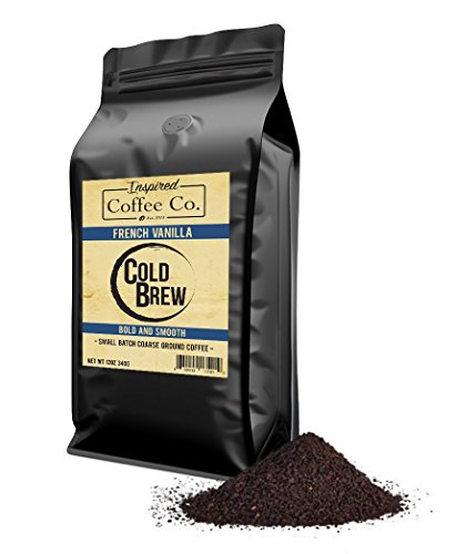 Product Cover French Vanilla - Flavored Cold Brew Coffee - Inspired Coffee Co. - Coarse Ground Coffee - 12 oz. Resealable Bag