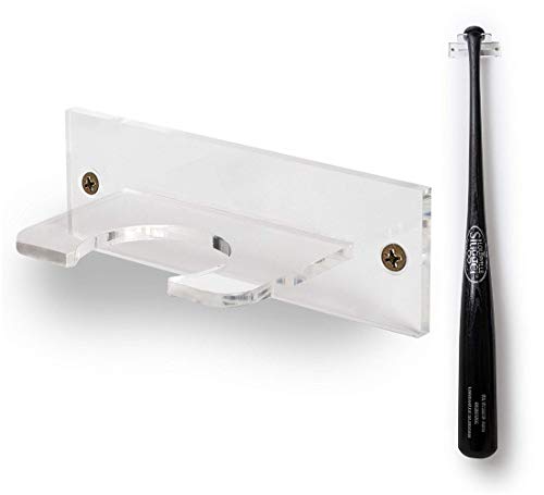 Product Cover Cypress Sunrise Baseball Bat Holder for Vertical Display - Sturdy Acrylic Bat Hanger - Wall Mount to Fit The Handle of Any Baseball or Softball Bat (Hardware Included) Easy to Install Bat Rack