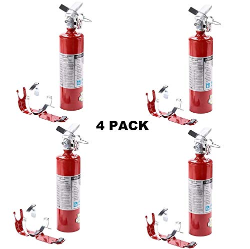 Product Cover (4 Pack) 2.5 lb Fire Extinguisher ABC Dry Chemical Rechargeable w/Bracket New UL