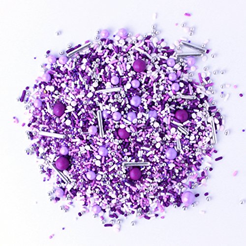 Product Cover Perfectly Purple Sprinkle Mix | Valentine's Day | Princess Sprinkles, 2OZ (sample size)