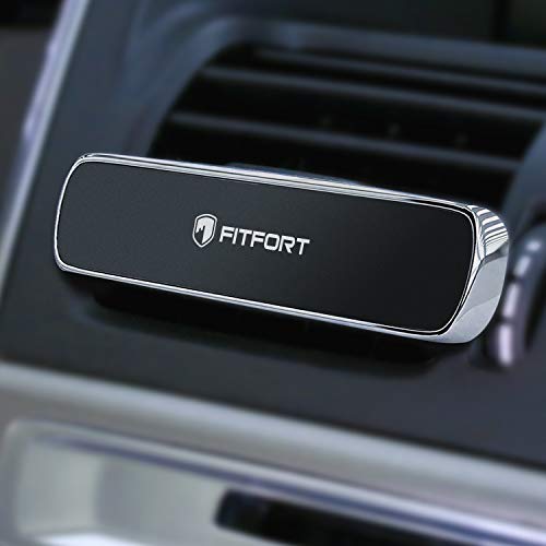 Product Cover Phone Holder for Car Air Vent - FITFORT Universal Magnetic Car Phone Mount with Super Strong Magnets Compatible Phone X XS XR MAX 8 Plus S9 S8 and Other Smartphones & Mini Tablets