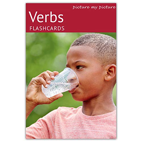 Product Cover Picture My Picture Verbs Flash Cards | 40 Action Language Development Educational Photo Cards | 5 Learning Activities for Parents and Teachers | Speech Therapy Materials and ESL Materials