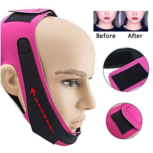 Product Cover Thin Face Bandage Face Slimmer Get Rid Of Double Chin Create V-Line Face Shapes Chin Cheek Lift Up Anti Wrinkle Lifting Belt Face Massage Tool for Women and Girls